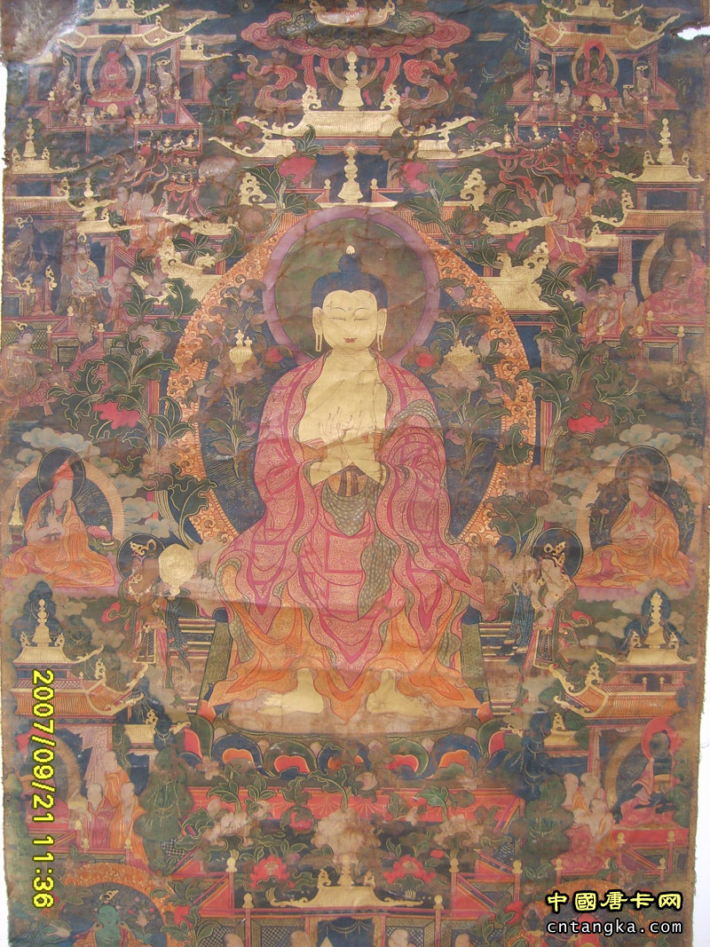 弥勒菩萨老唐卡[精品]