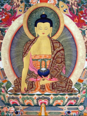 释迦牟尼及众弟子[精品]