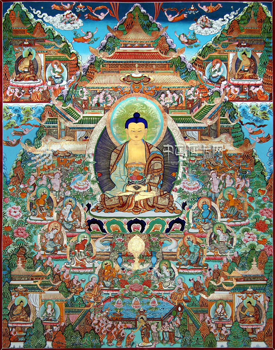 amitābha(无量光),(阿弥陀佛乃梵文音译,因此从梵音中就可以得知,因