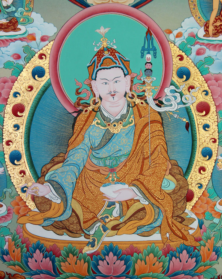 莲花生大师唐卡