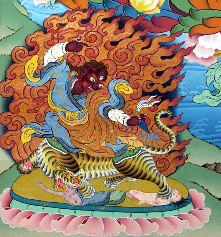 莲花生大师唐卡