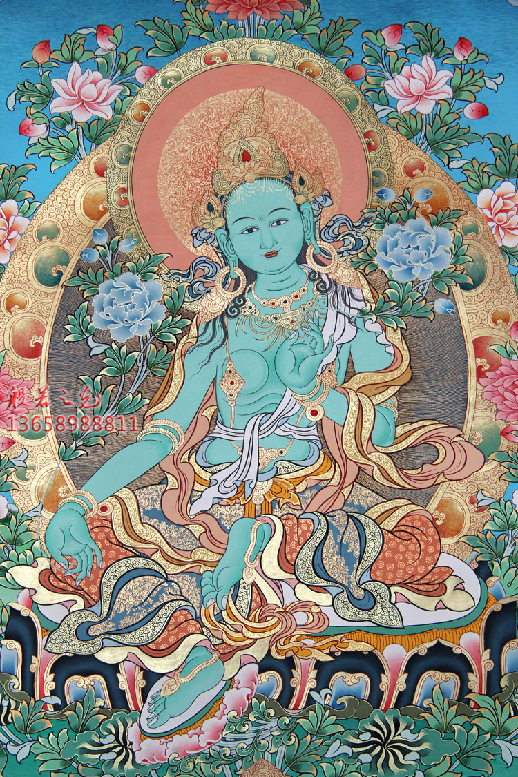 绿度母唐卡