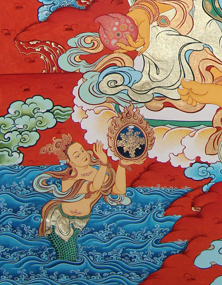黄财神唐卡