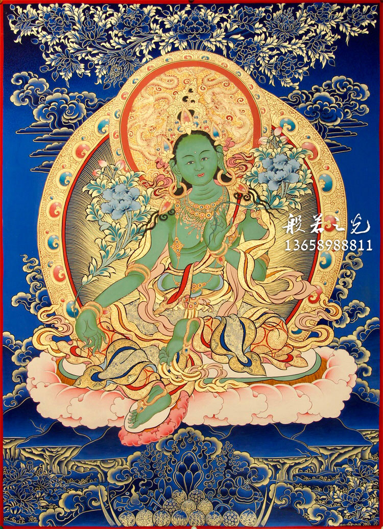 绿度母唐卡