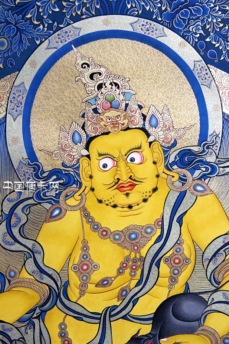 黄财神五姓财神唐卡