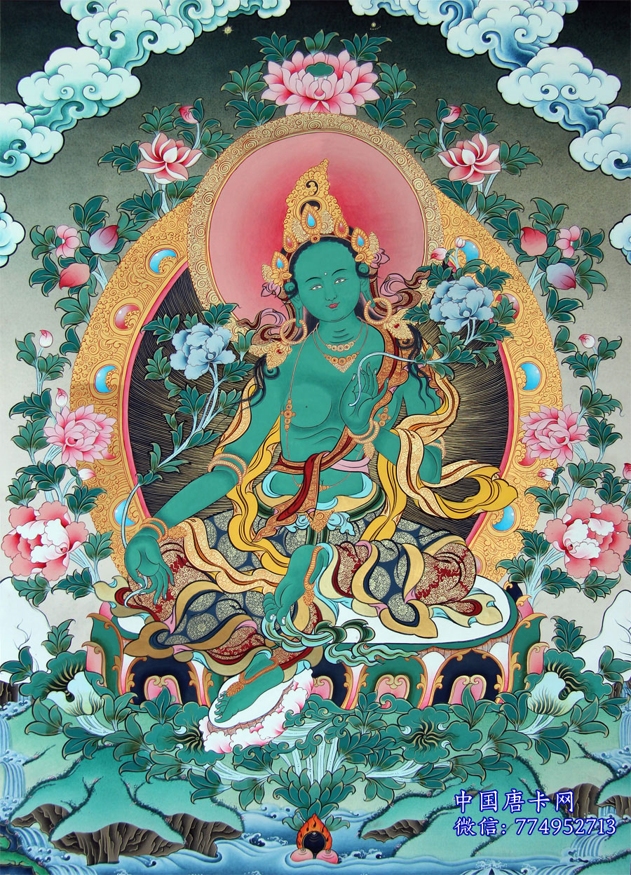 绿度母唐卡
