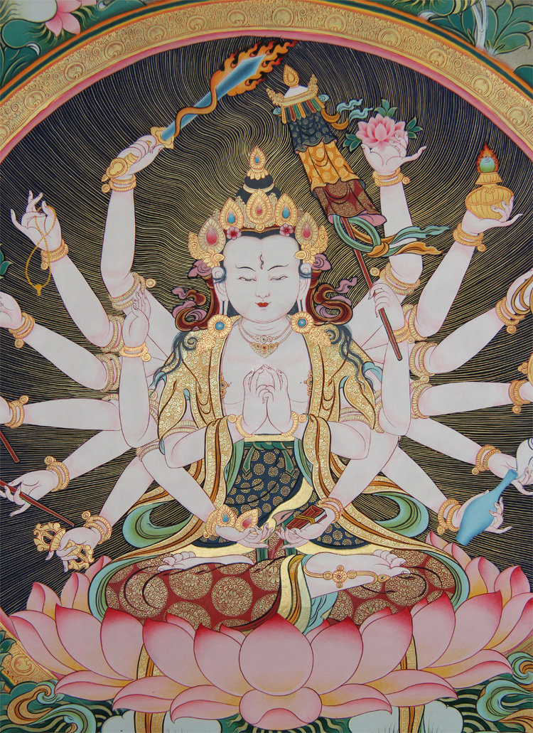 准提佛母唐卡