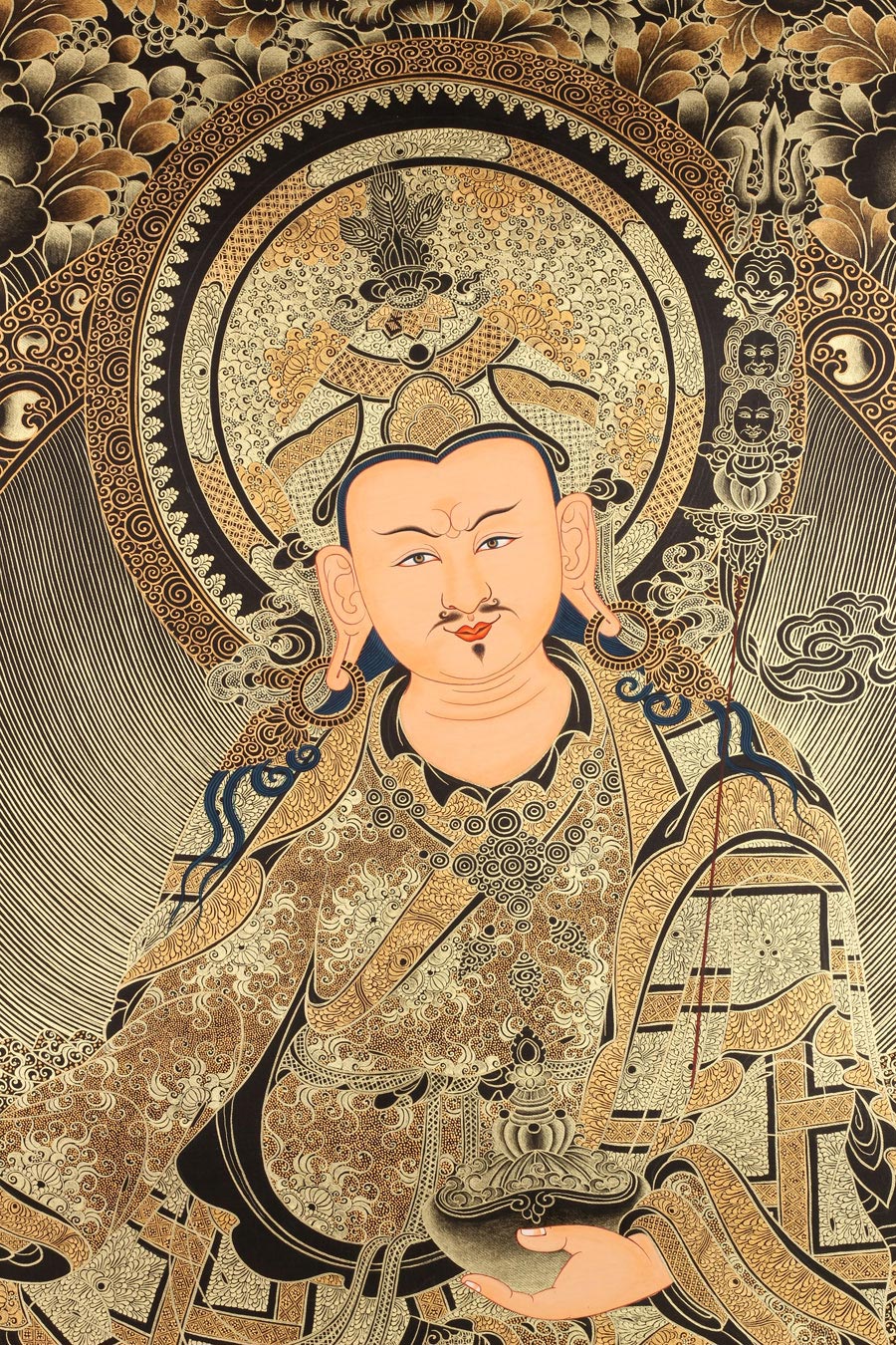 莲花生大师唐卡_唐卡网