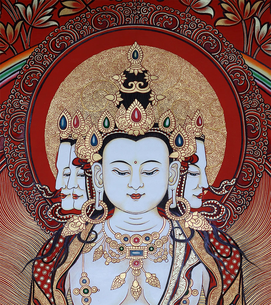 大日如来佛_唐卡网