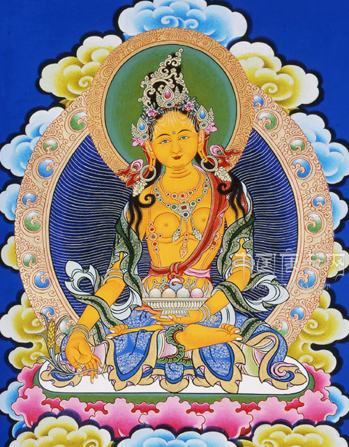 又称财宝佛母,财续佛母,宝源度母等,属密咒部作密,系瑜珈密续佛部尊