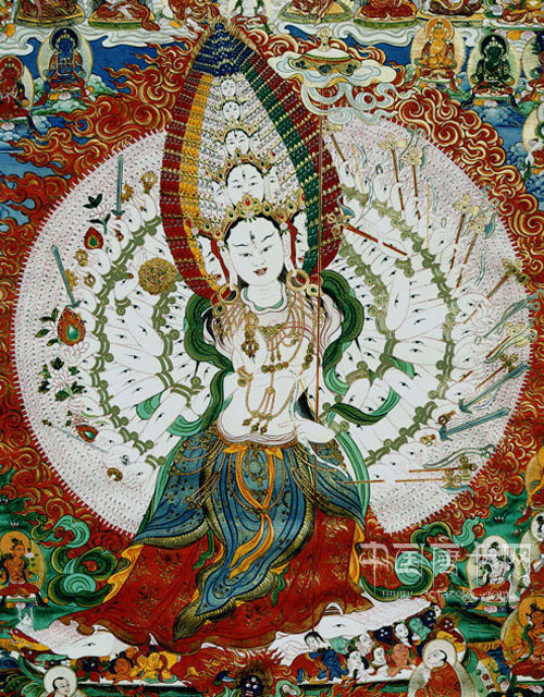 顶髻大白伞盖佛母专题_中国唐卡网