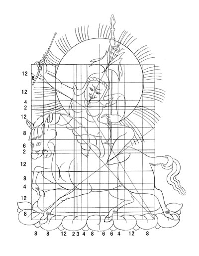 画唐卡度量图步骤图解图片